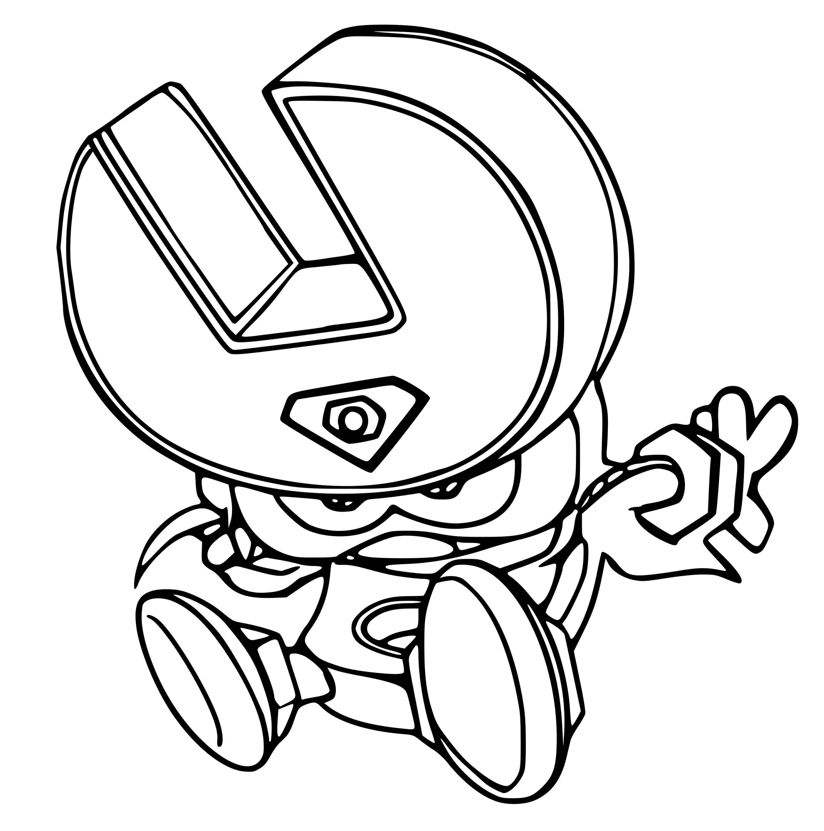 Coloriage Superzings Metal Crunch - Superzings à imprimer
