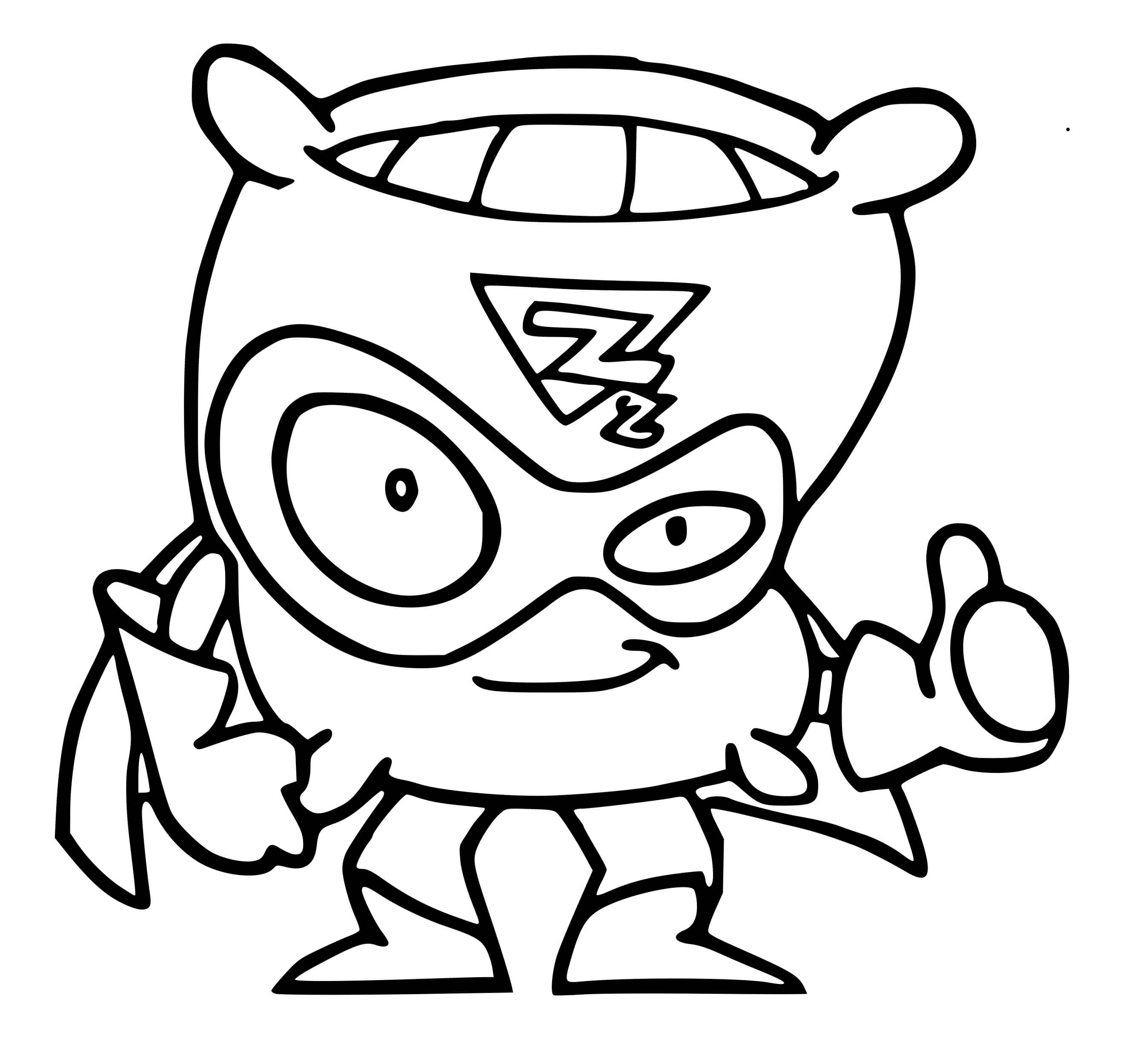 Coloriage Superzings Super Soft - Superzings à imprimer