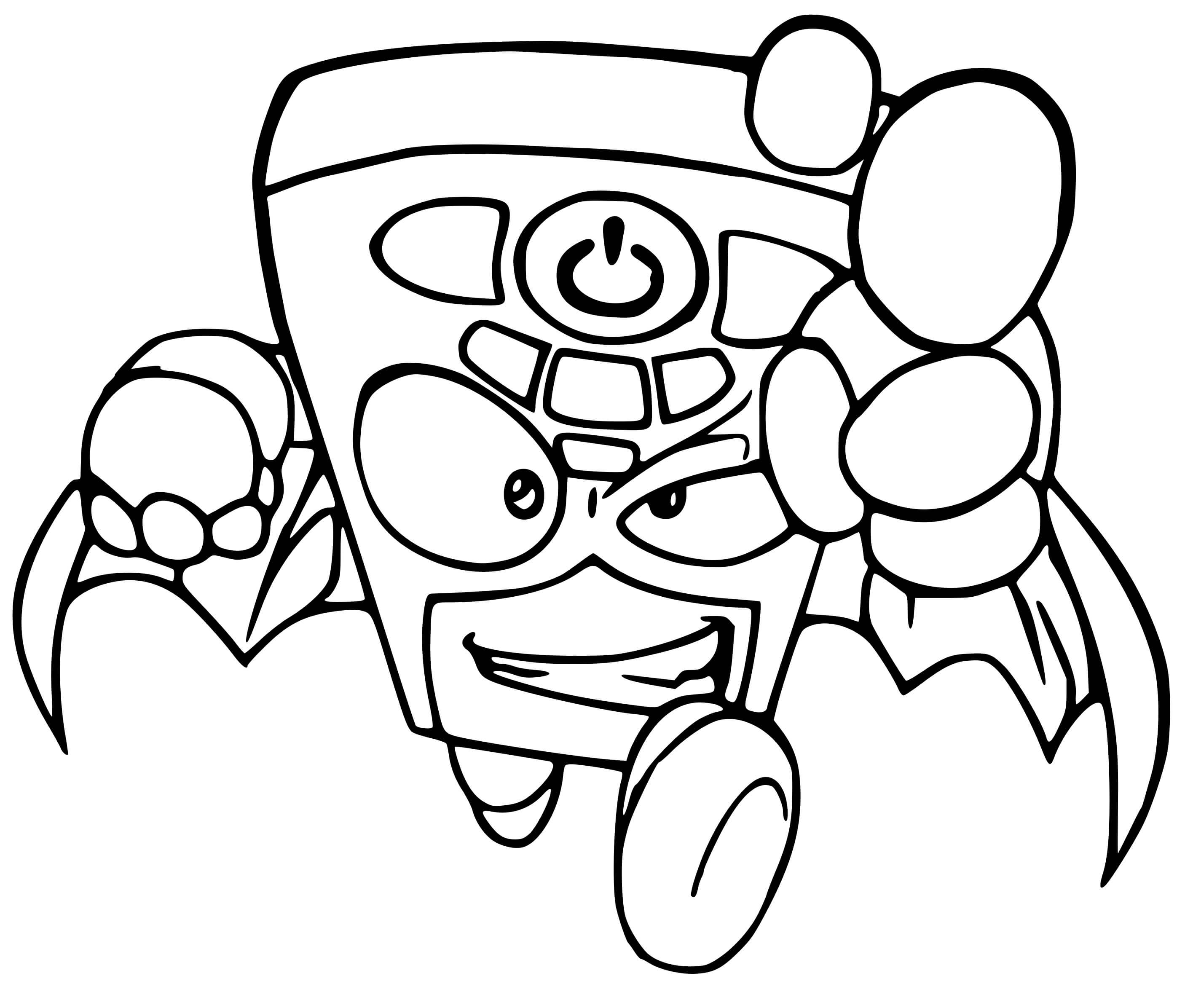Coloriage Superzings Zapper - Superzings à imprimer