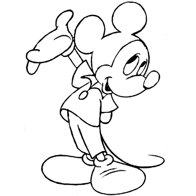 Coloriage Sur Ordinateur Mickey - Alphabet disney à imprimer