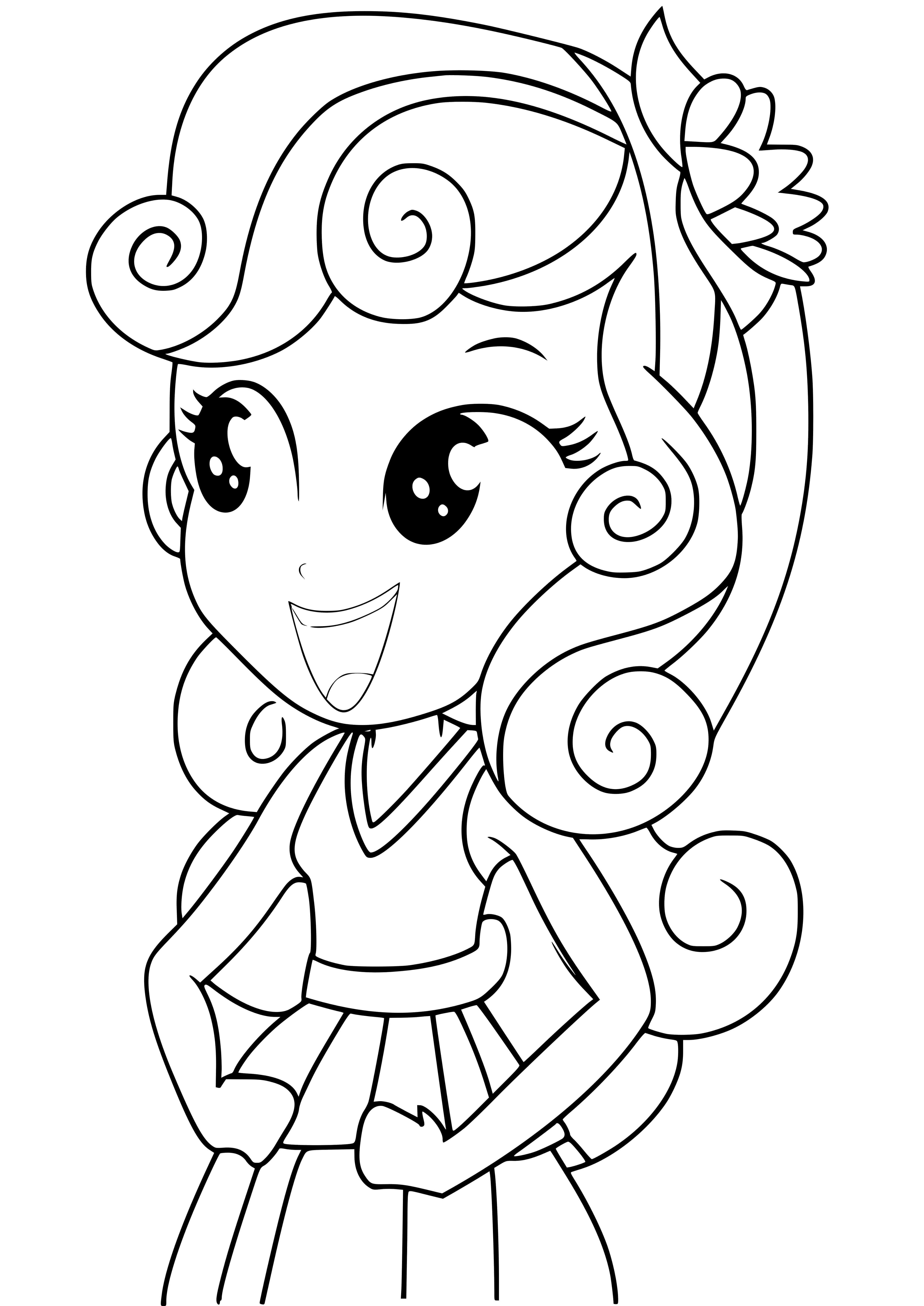 Coloriage Sweetie Belle Equestria Girls - Equestria girls à imprimer