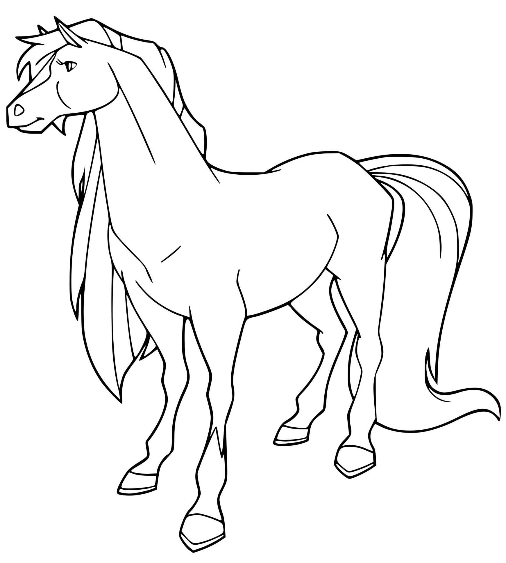 Coloriage Tango Cheval De Fred Horseland - Horseland à imprimer