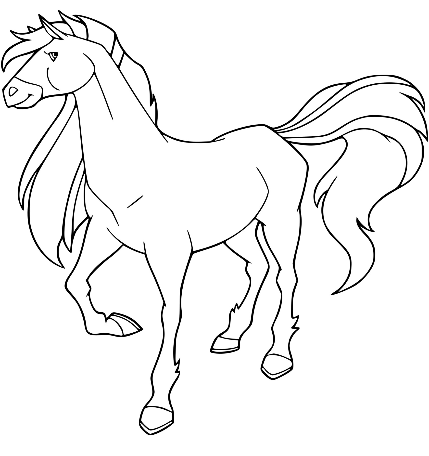 Coloriage Tango Cheval De Fred Trackhener Horseland - Horseland à imprimer
