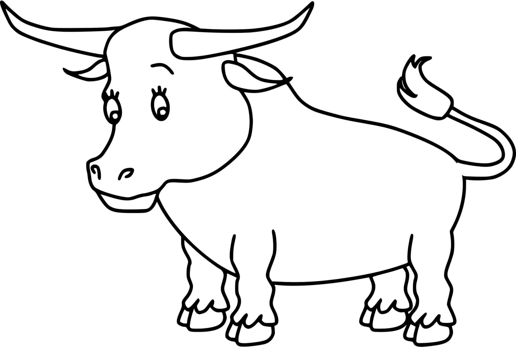 Coloriage Taureau Espagne - Espagne à imprimer