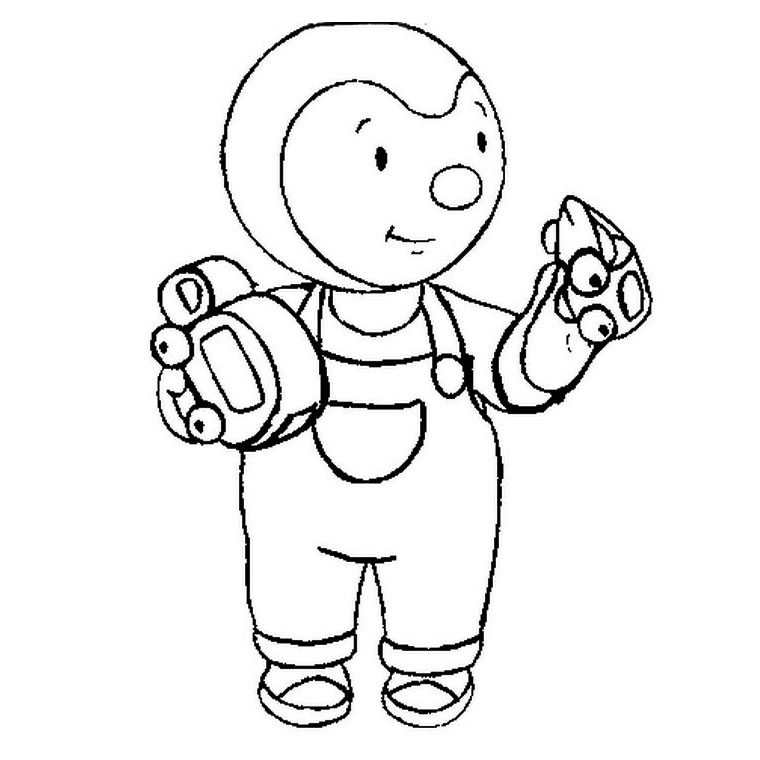 Coloriage Tchoupi A L'École - École à imprimer