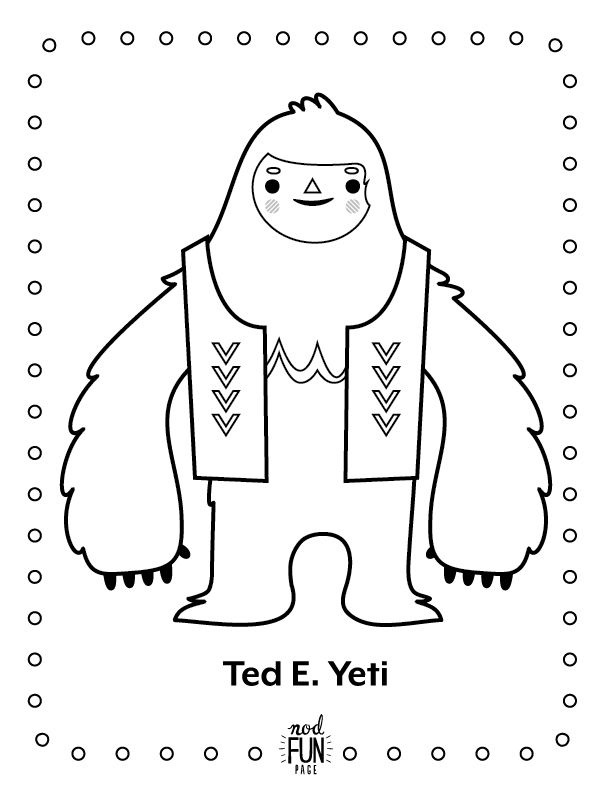 Coloriage Yeti