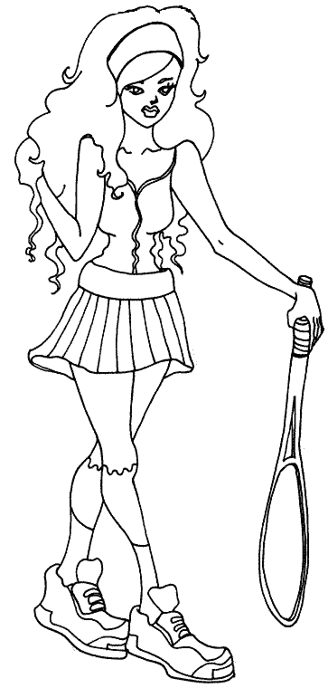 Coloriage Tennis
