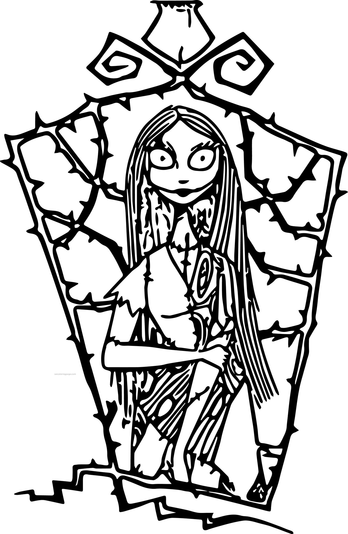 Coloriage The Nightmare Jack And Sally Disney - Halloween disney à imprimer