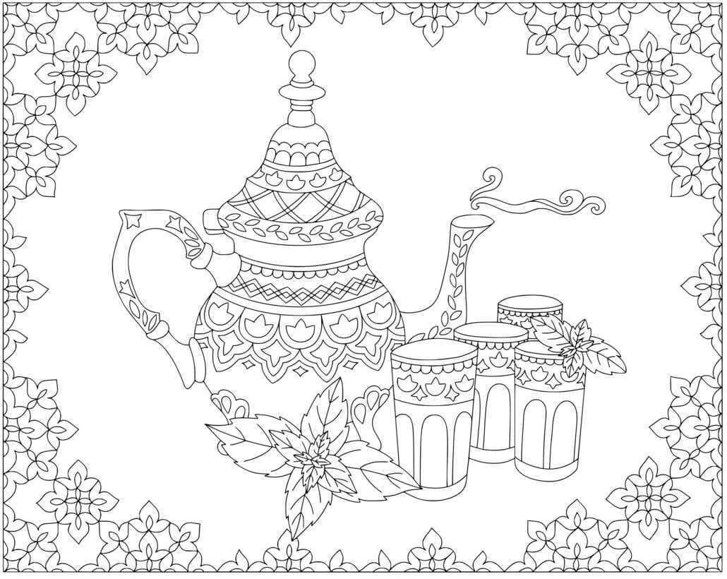 Coloriage The Oriental Pour Adulte Mandala - Ramadan à imprimer