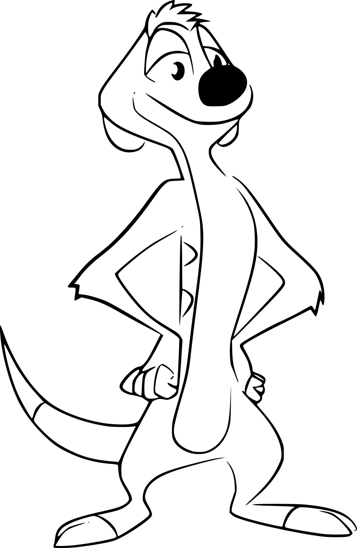 Coloriage Timon - La Garde du Roi Lion - La Garde du Roi lion à imprimer