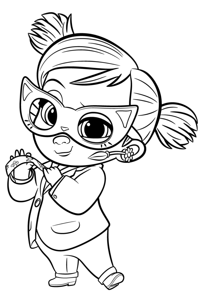 Coloriage Tina Bébé Boss - Baby boss à imprimer