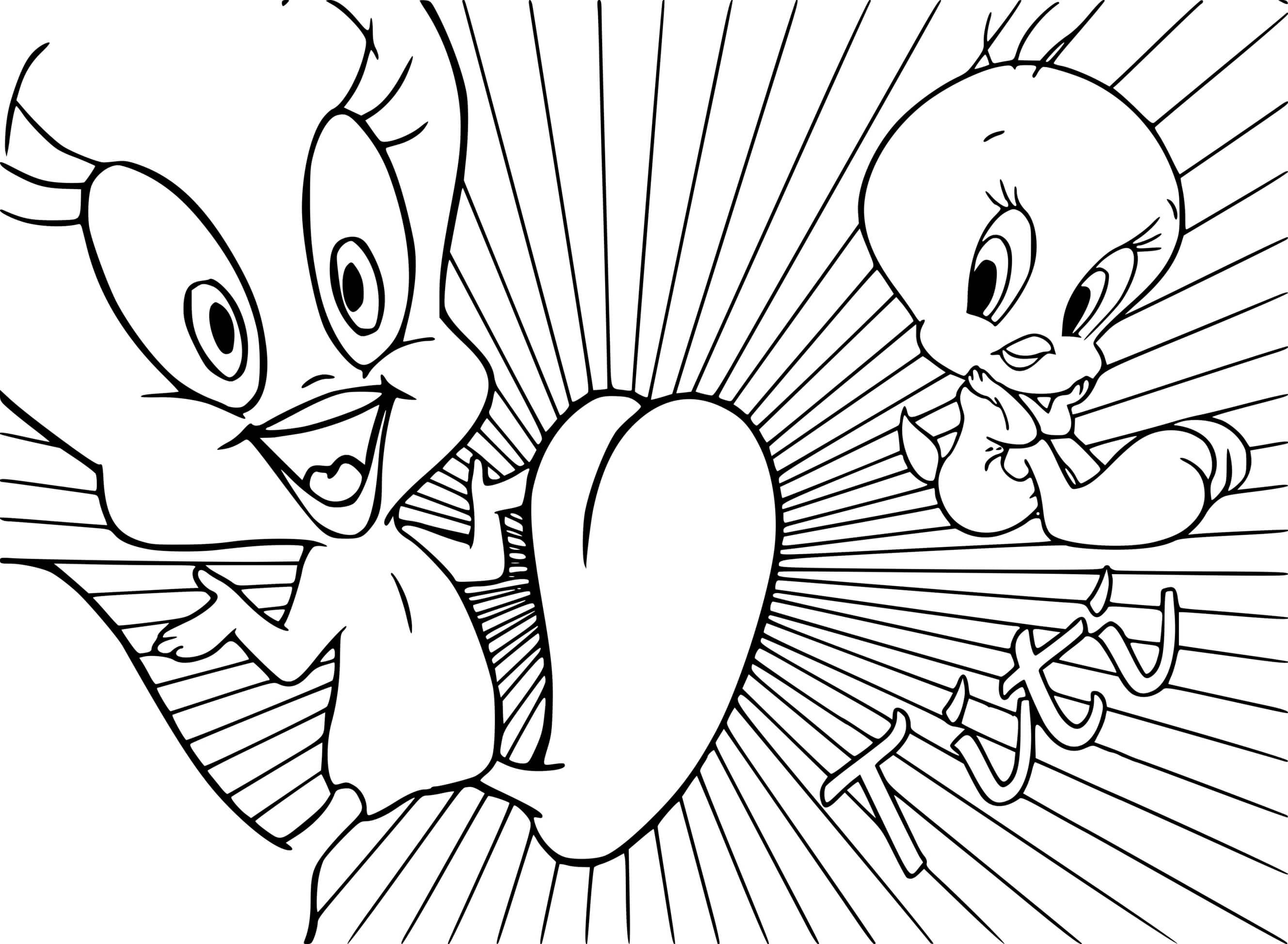 Coloriage Titi De Looney Tunes - Titi à imprimer