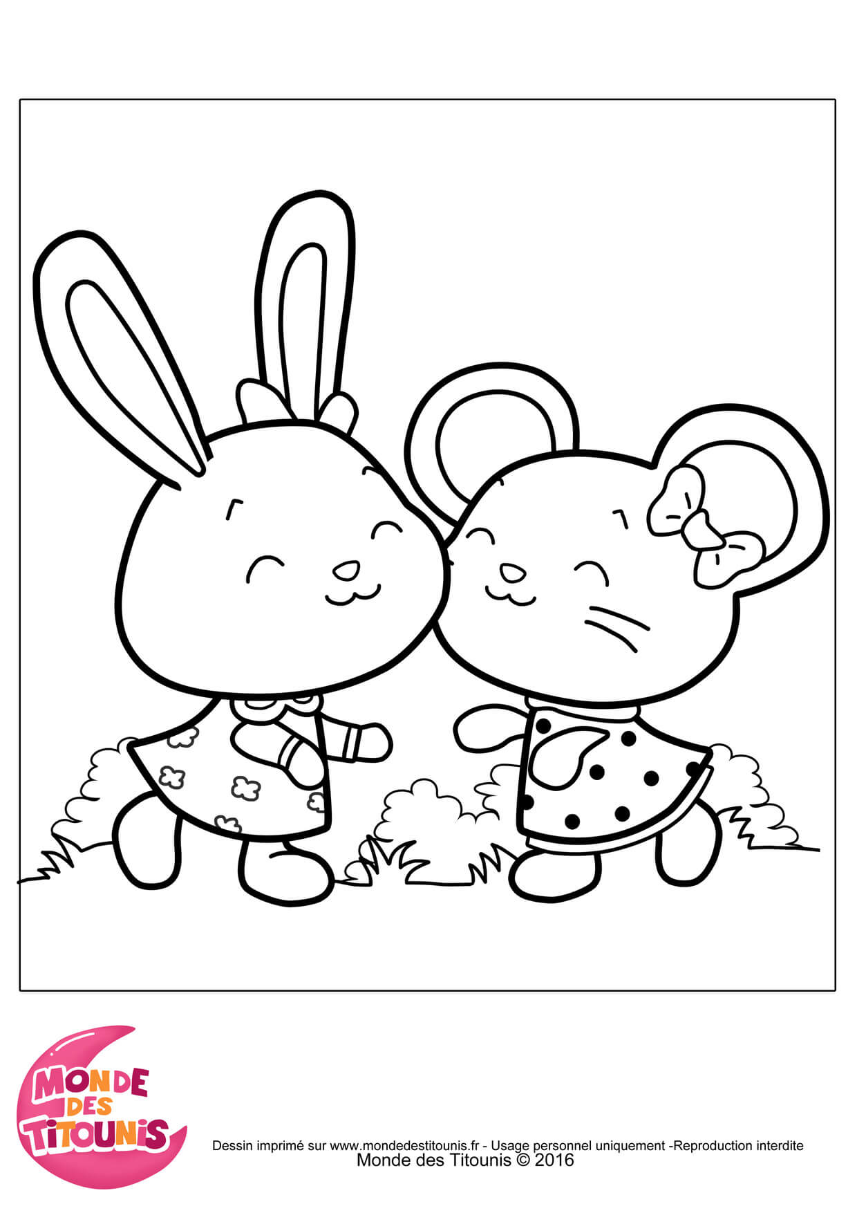 Coloriage Titounis Mei Tini - Titounis à imprimer