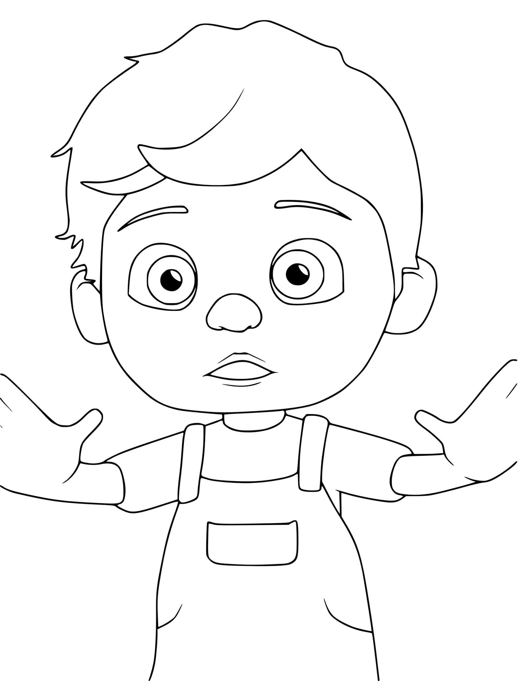 Coloriage Tom Tom De Cocomelon - Cocomelon à imprimer