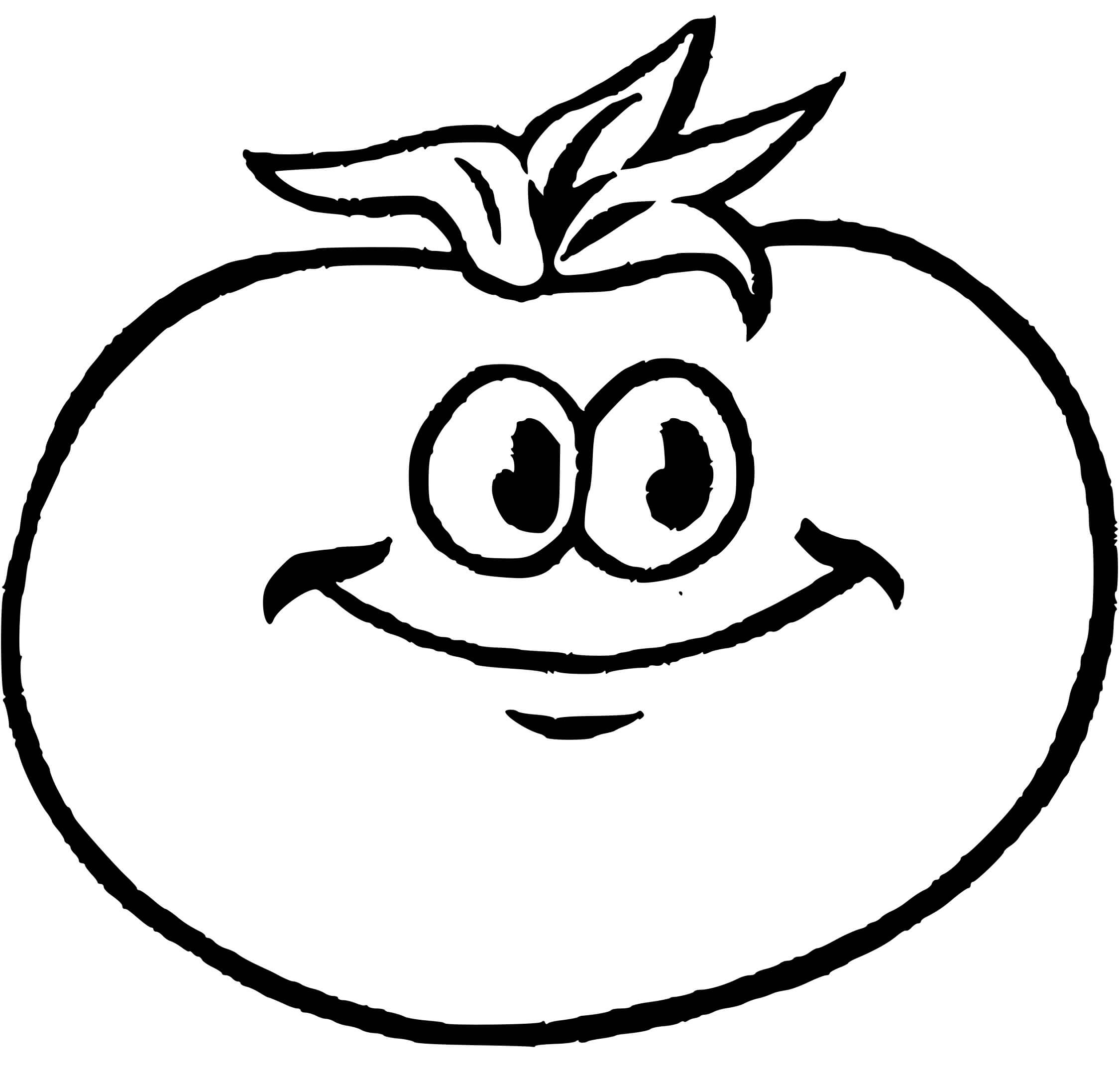 Coloriage Tomate Maternelle - Tomate à imprimer