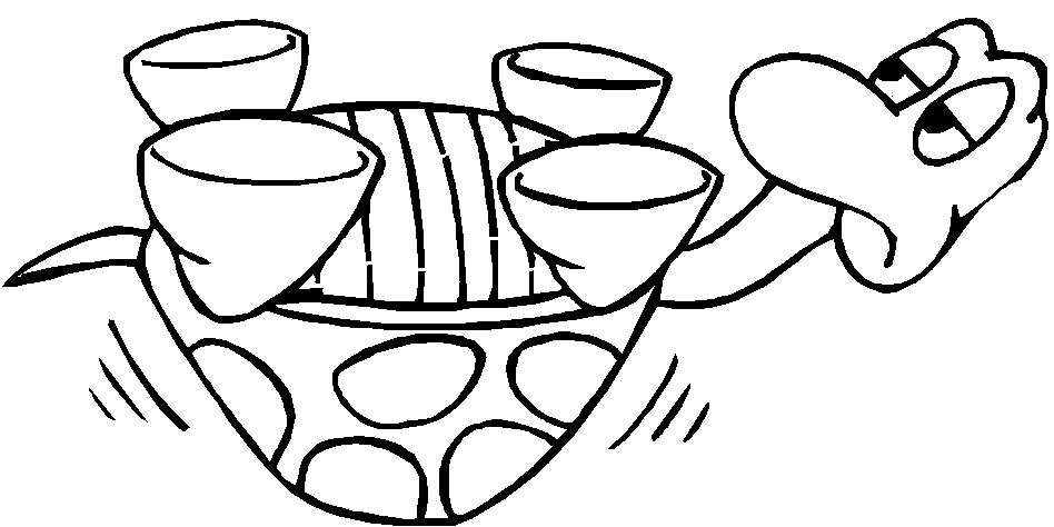 Coloriage Tortue Sur Le Dos - Animaux à imprimer