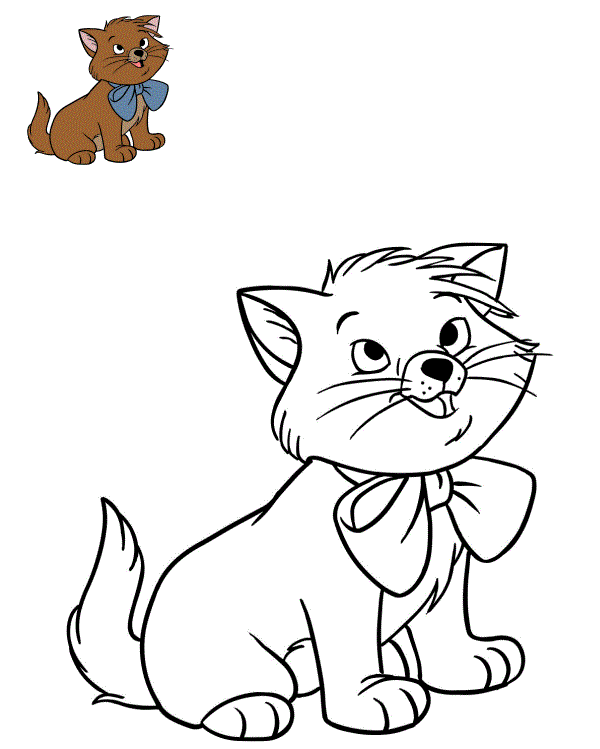 Coloriage Toulouse Chaton De Duchesse Aristochats - Aristochats à imprimer