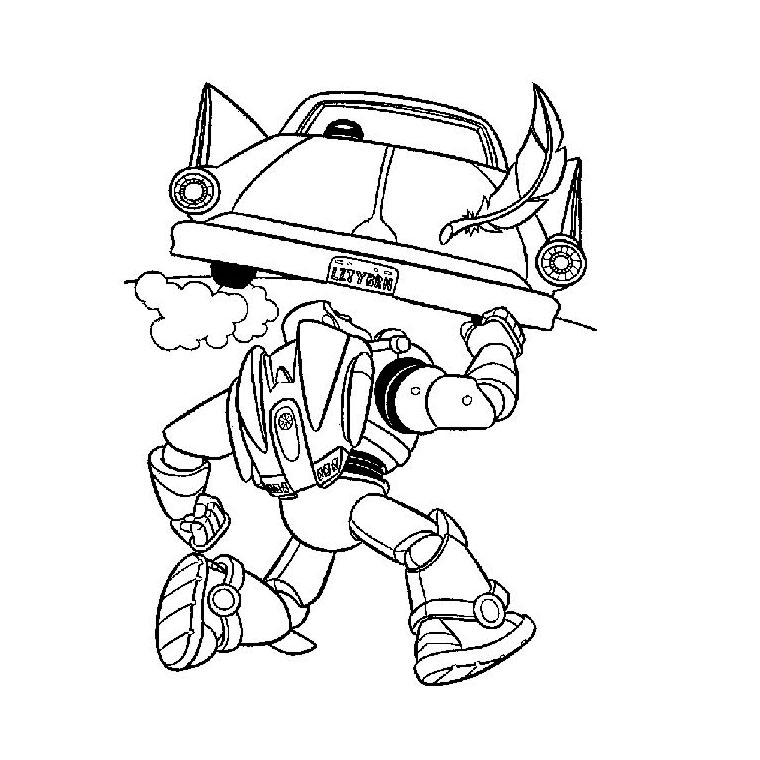 Coloriage Toy Story 3 - Alphabet disney à imprimer