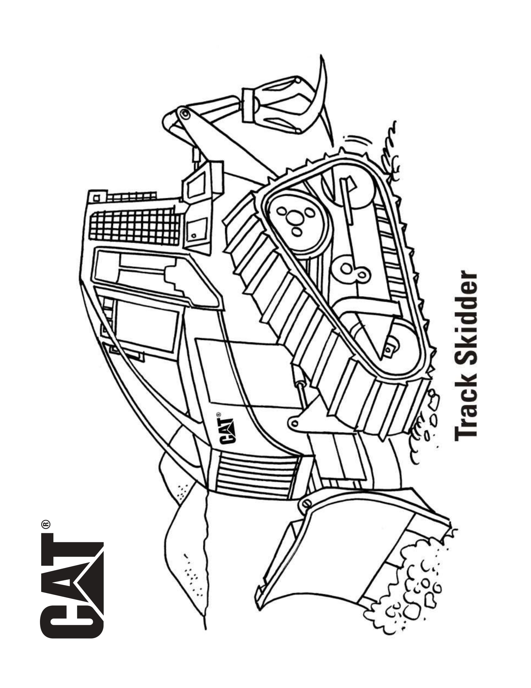 Coloriage Track Skidder Camion - Camion à imprimer