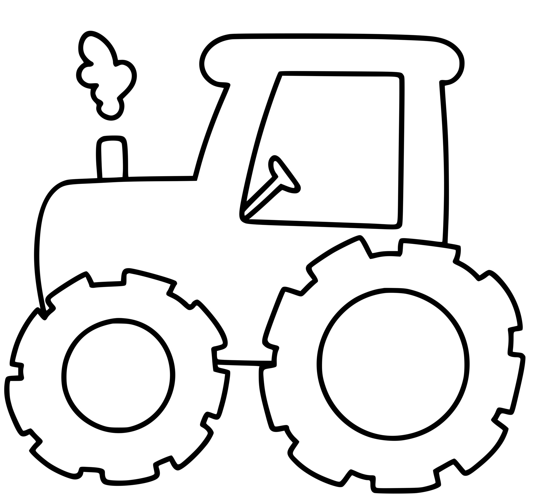 Coloriage Tracteur Facile Pour Maternelle - Facile à imprimer