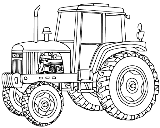 Coloriage Tracteur