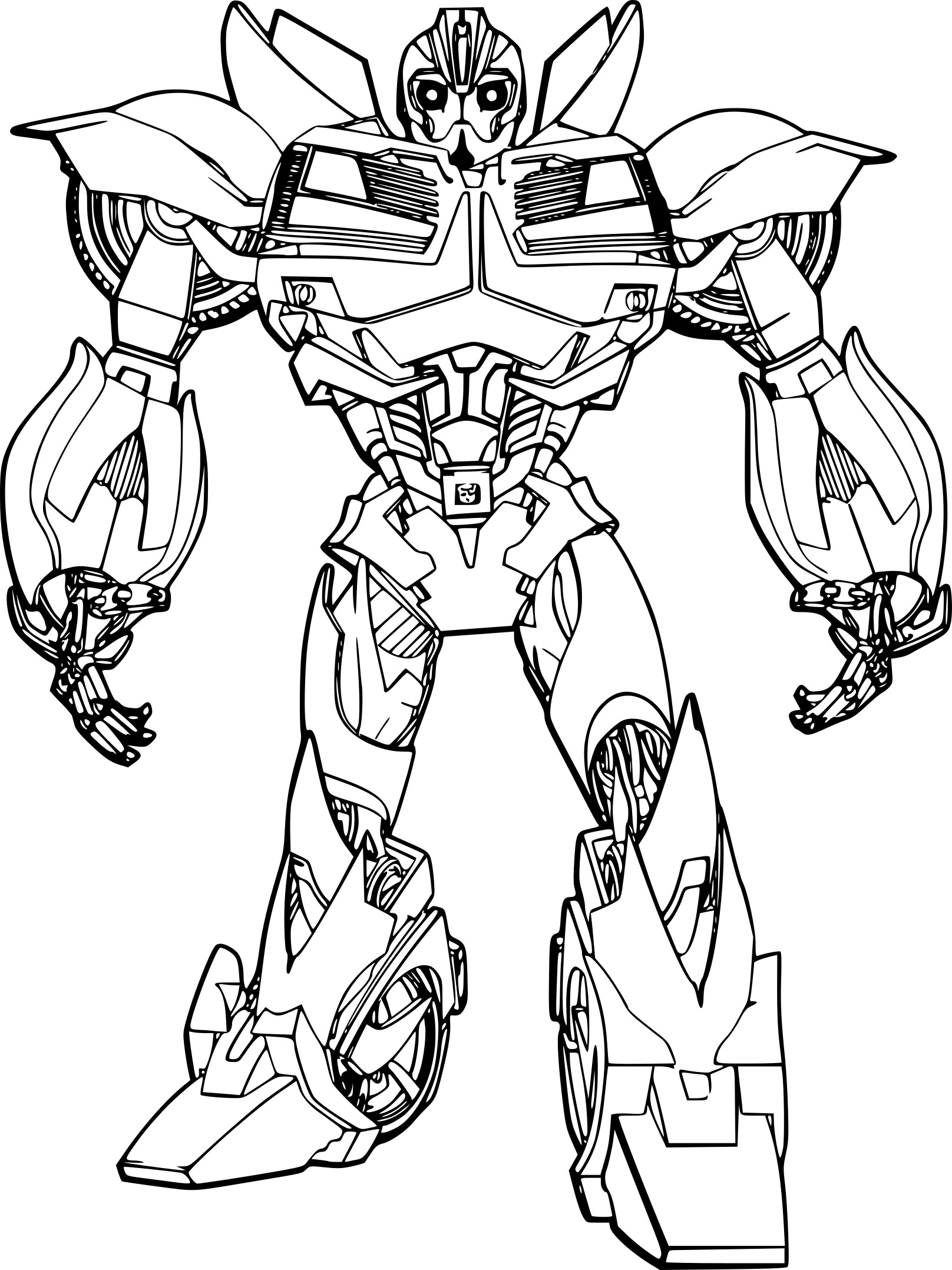 Coloriage Transformers Bumble Bee - Robot à imprimer