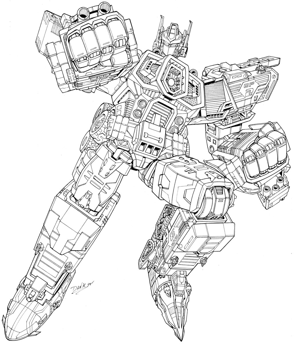 Coloriage Transformers Robots Complexe - Robot à imprimer
