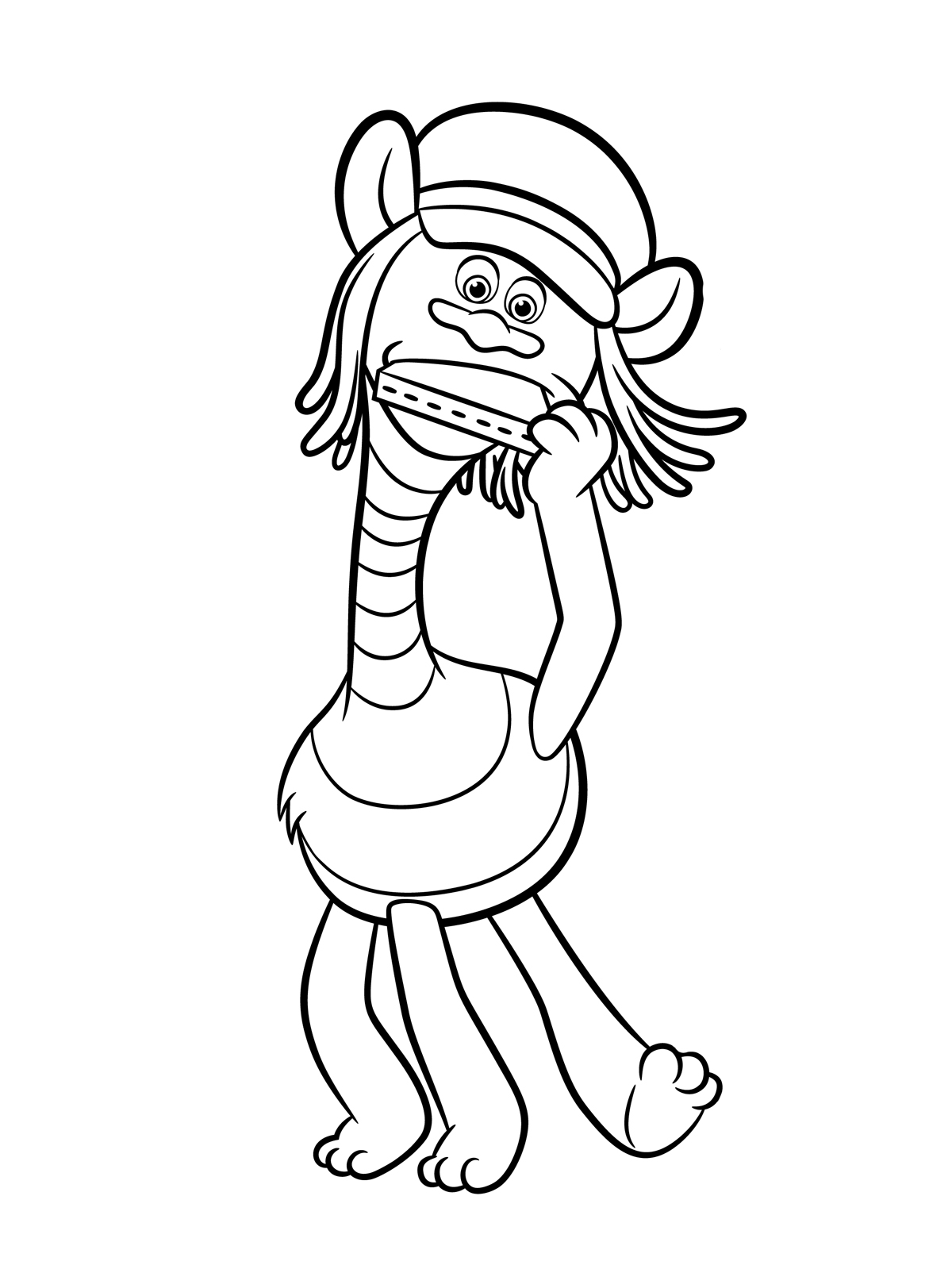 Coloriage Trolli Raskraski 8 - Trolls à imprimer