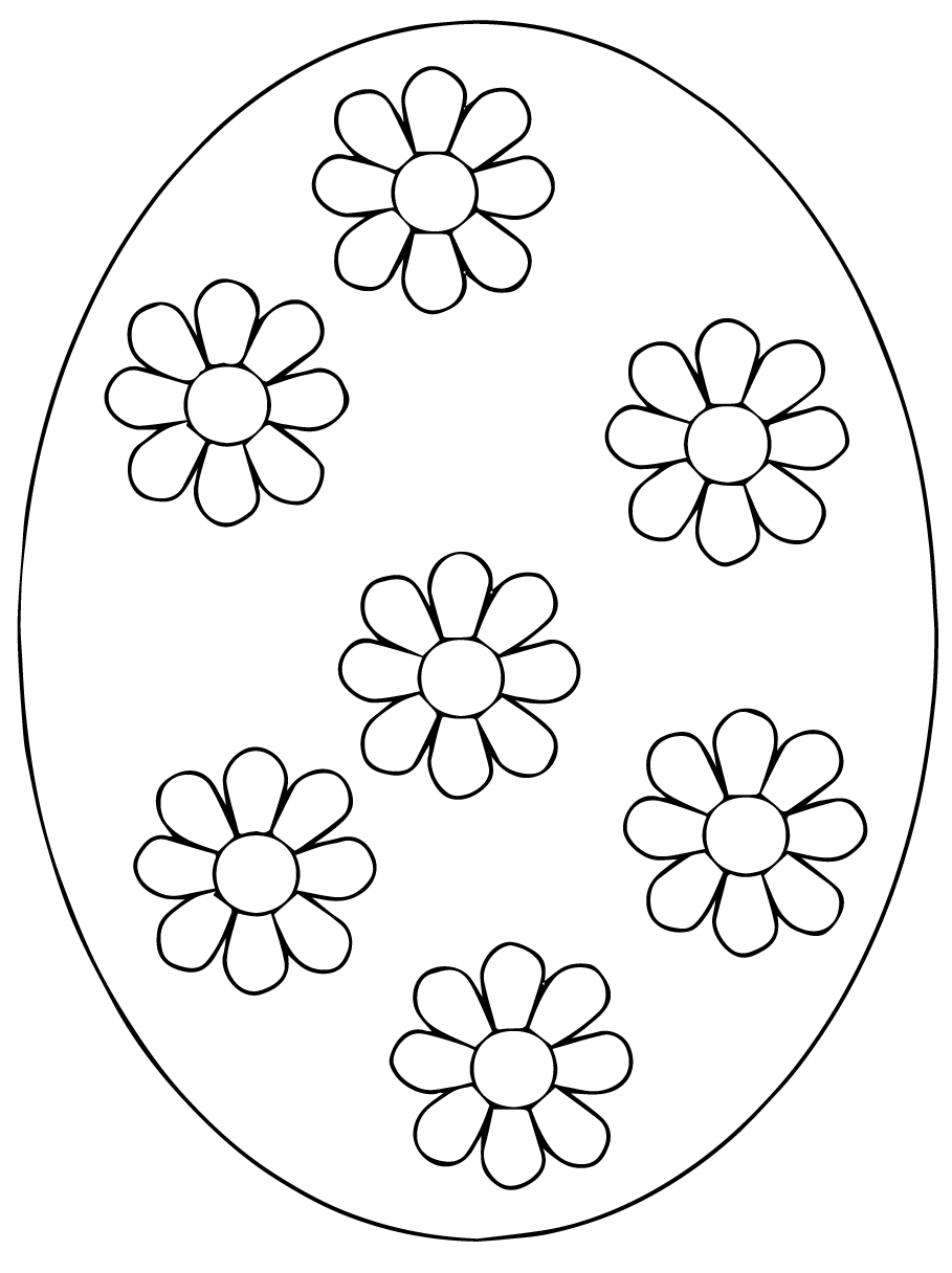 Coloriage Œuf de Pâques ukrainien richement décoré - Pâques à imprimer