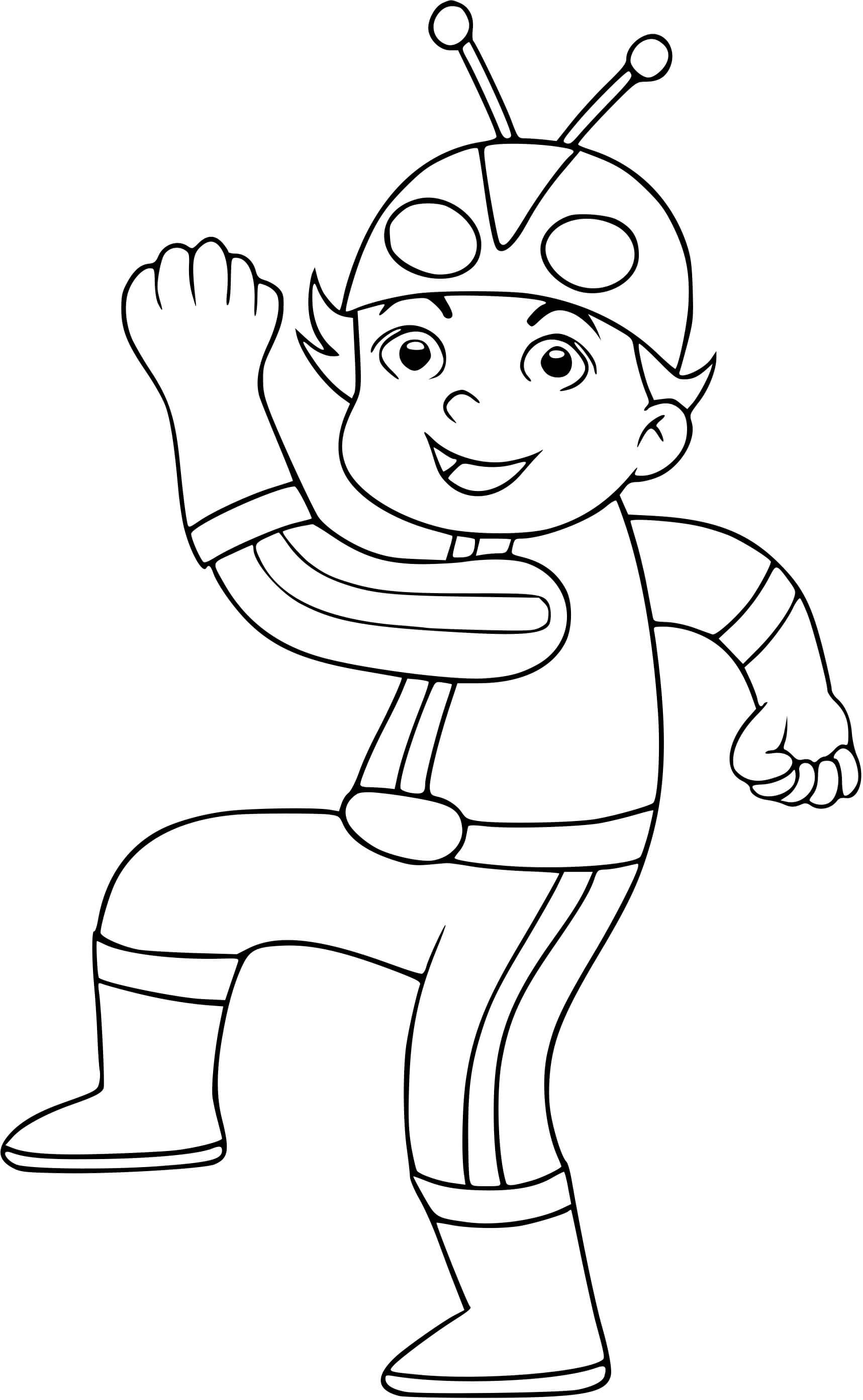 Coloriage Un Enfant Se Déguisé En Superhero Super Flash - Enfants à imprimer