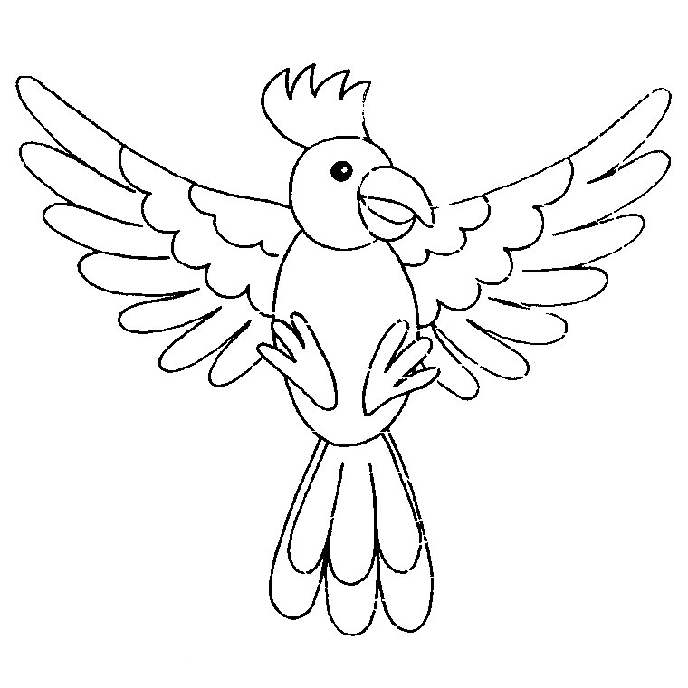 Coloriage Un Oiseau - Animaux à imprimer