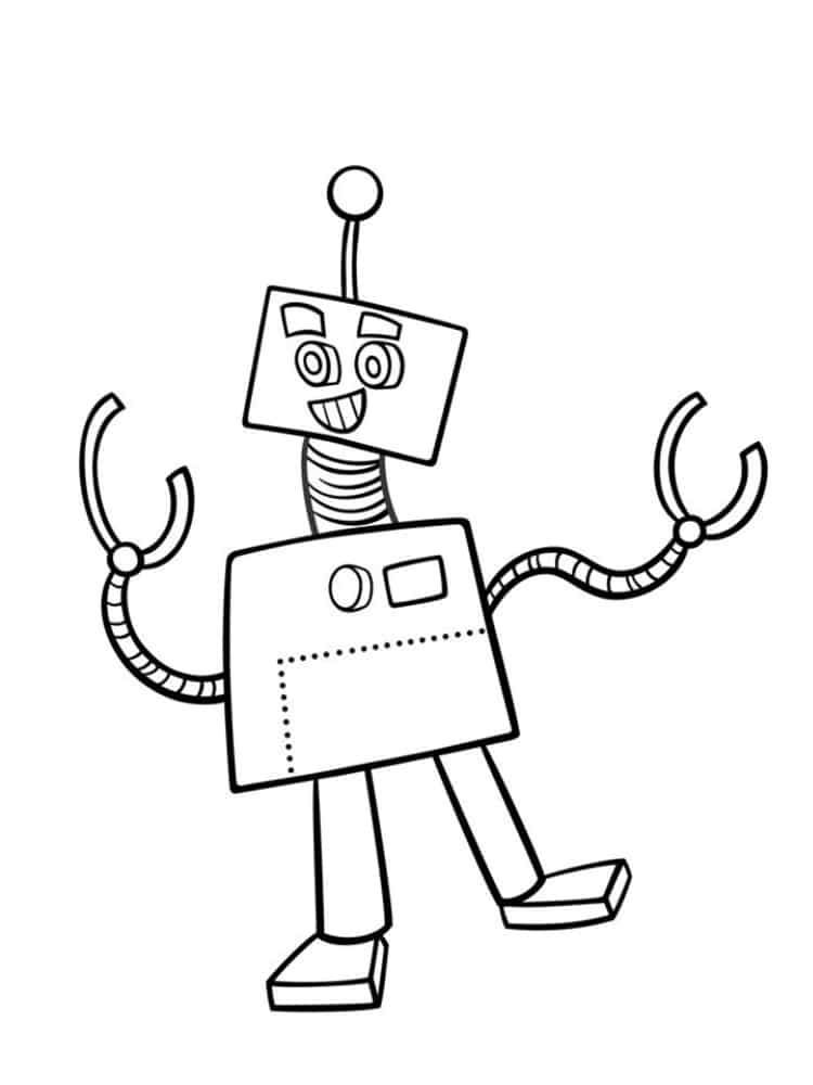 Coloriage Un Robot Unpeut Desorienter - Robot à imprimer