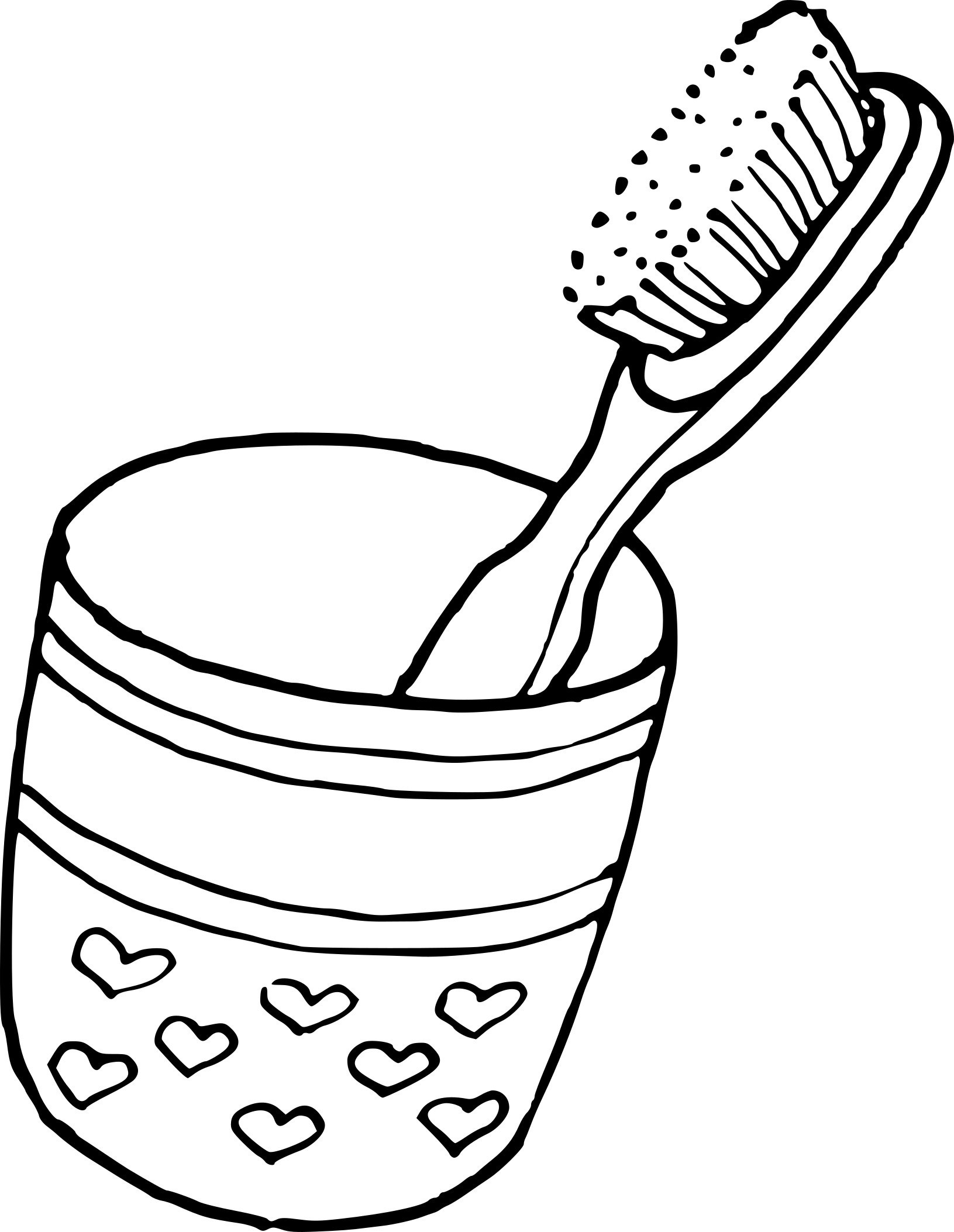 Coloriage Une Brosse A Dent Enfants - Dentiste à imprimer