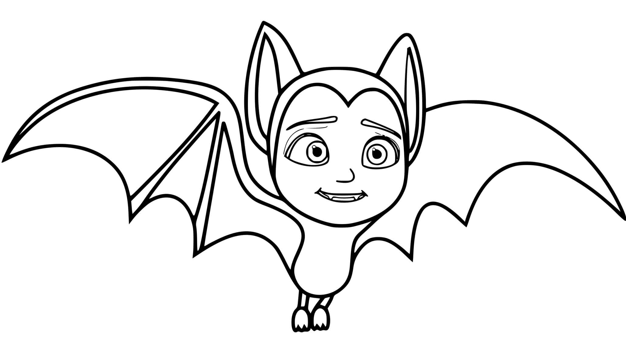 Coloriage Vampirina Chauve Souris - Vampirina à imprimer