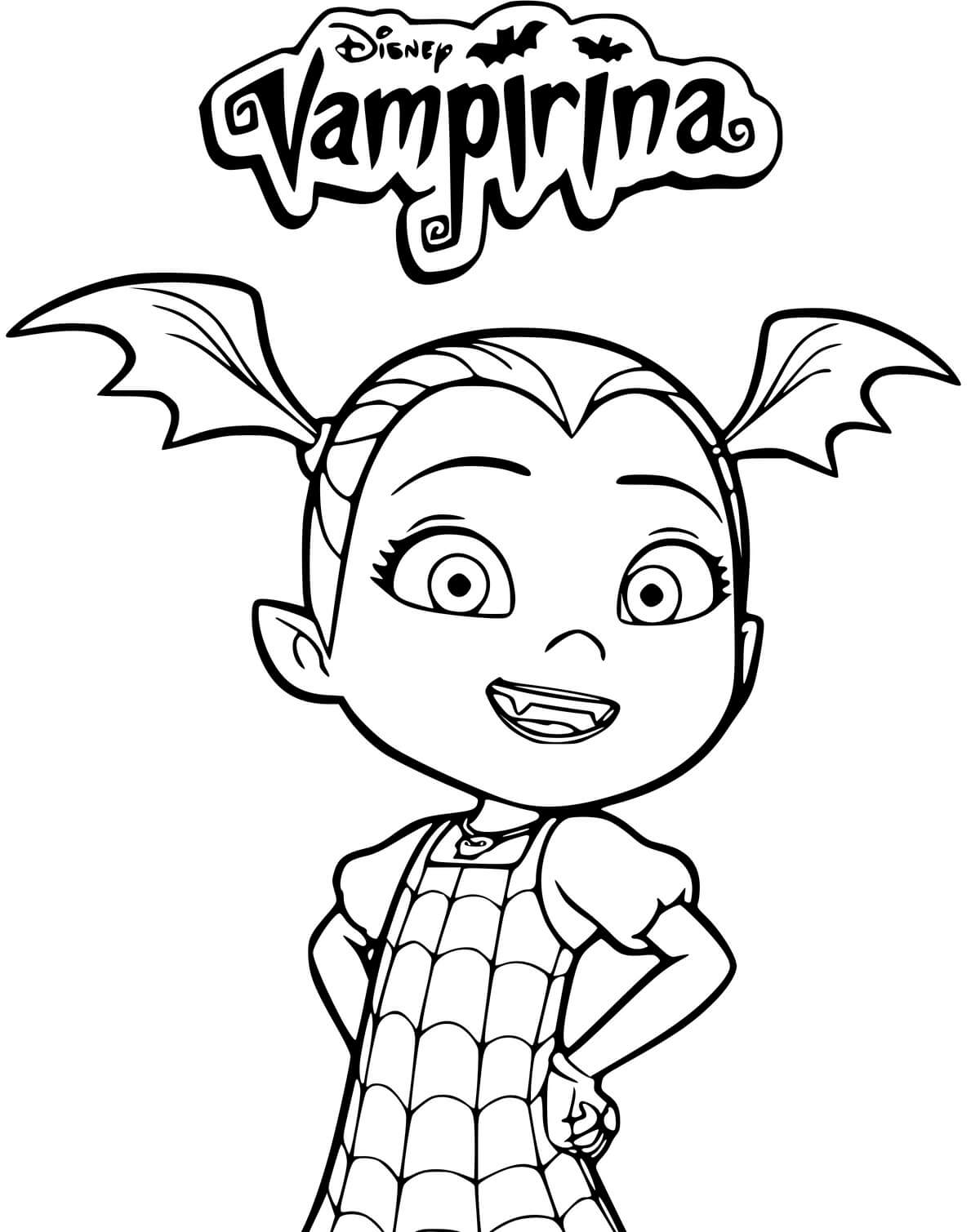 Coloriage Vampirina Disney - Vampirina à imprimer