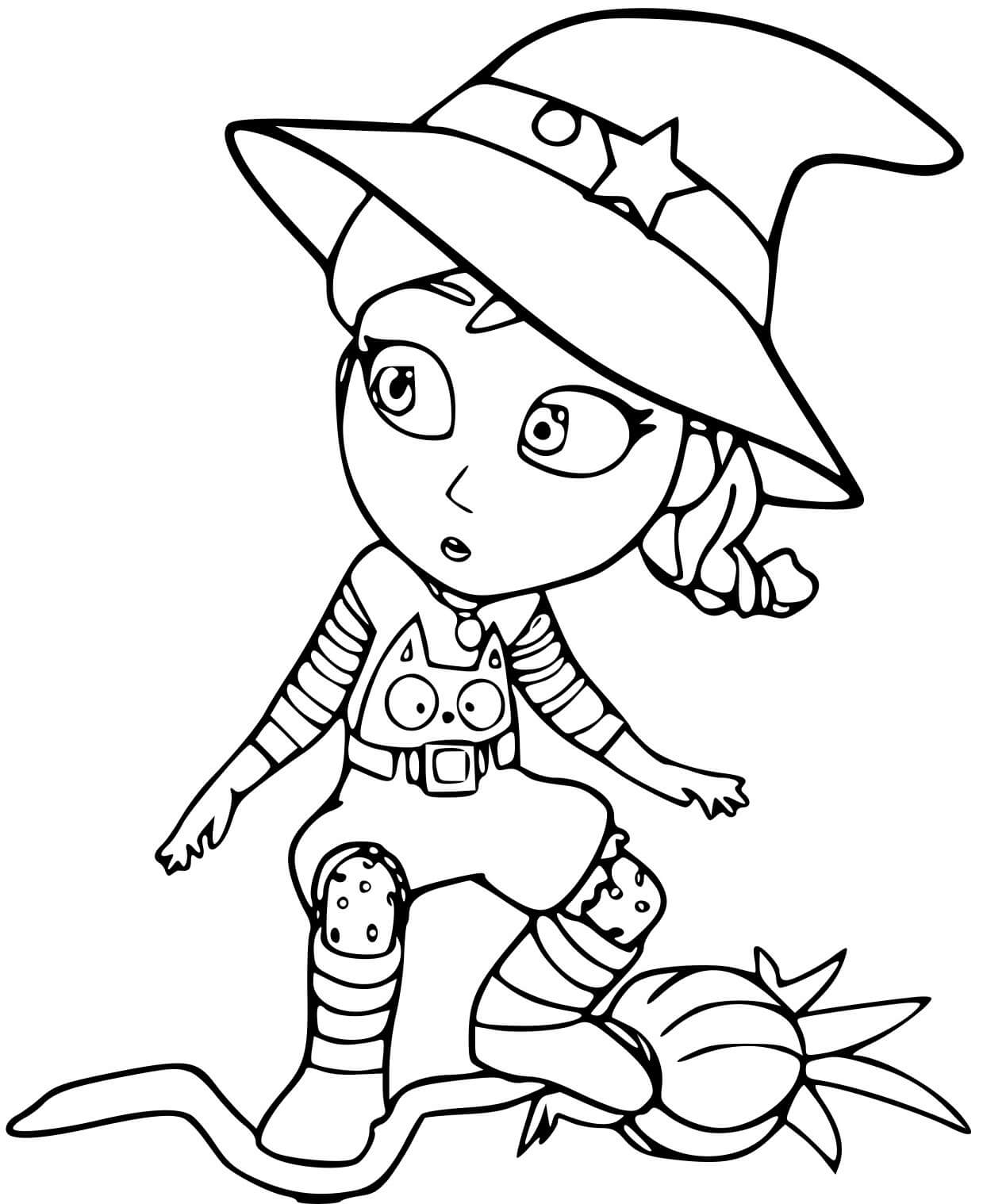 Coloriage Vampirina En Sorcière Magie - Vampirina à imprimer