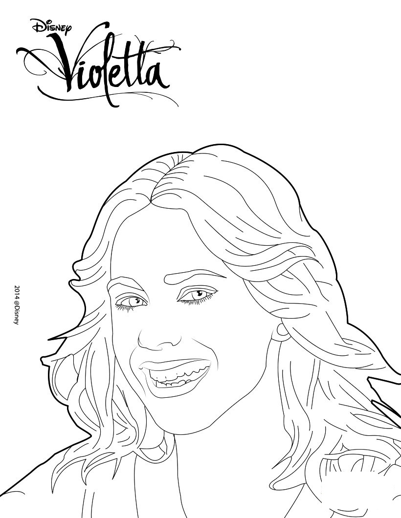 Coloriage Violettade3quart R84 Fr - Violetta à imprimer