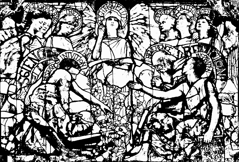 Coloriage Vitrail Louis Comfort Tiffany - Art à imprimer