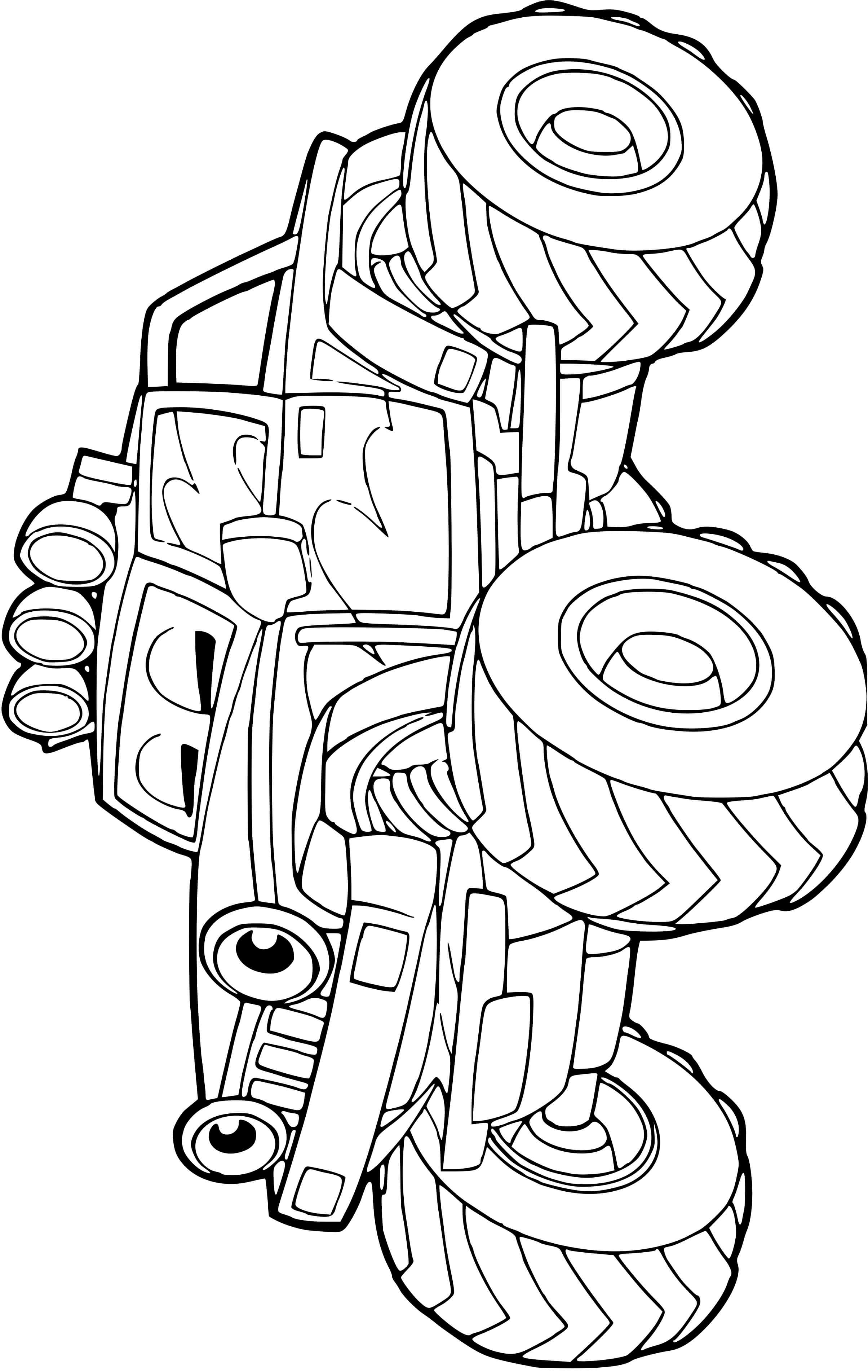 Coloriage Voiture 4x4 Facile - 4x4 à imprimer