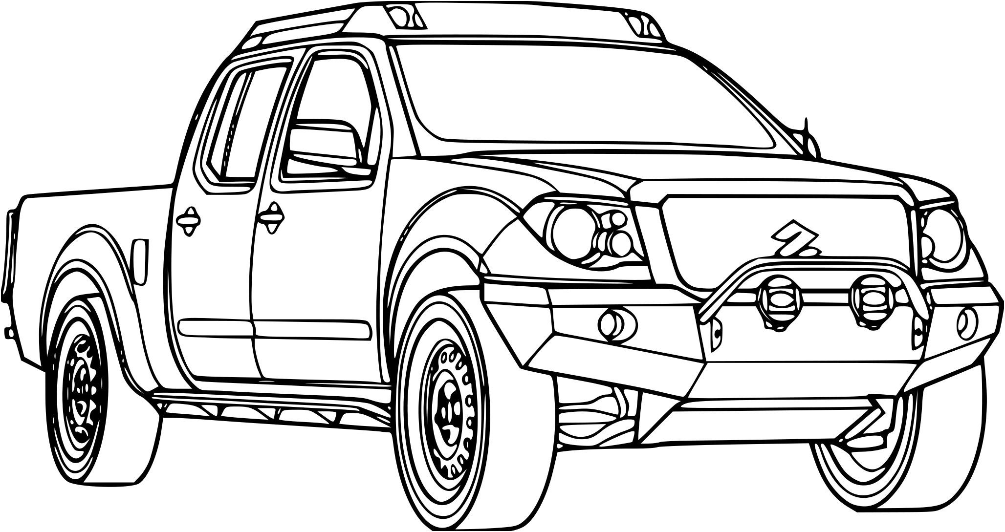 Coloriage Voiture 4x4 Suzuki - 4x4 à imprimer
