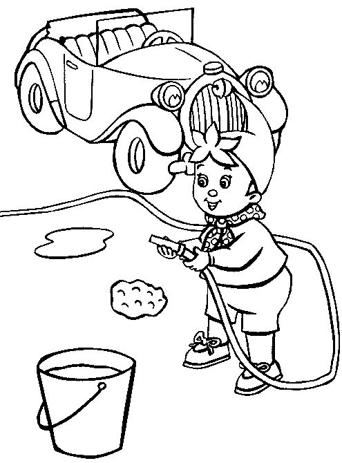 Coloriage Voiture De Oui Oui - Voiture à imprimer