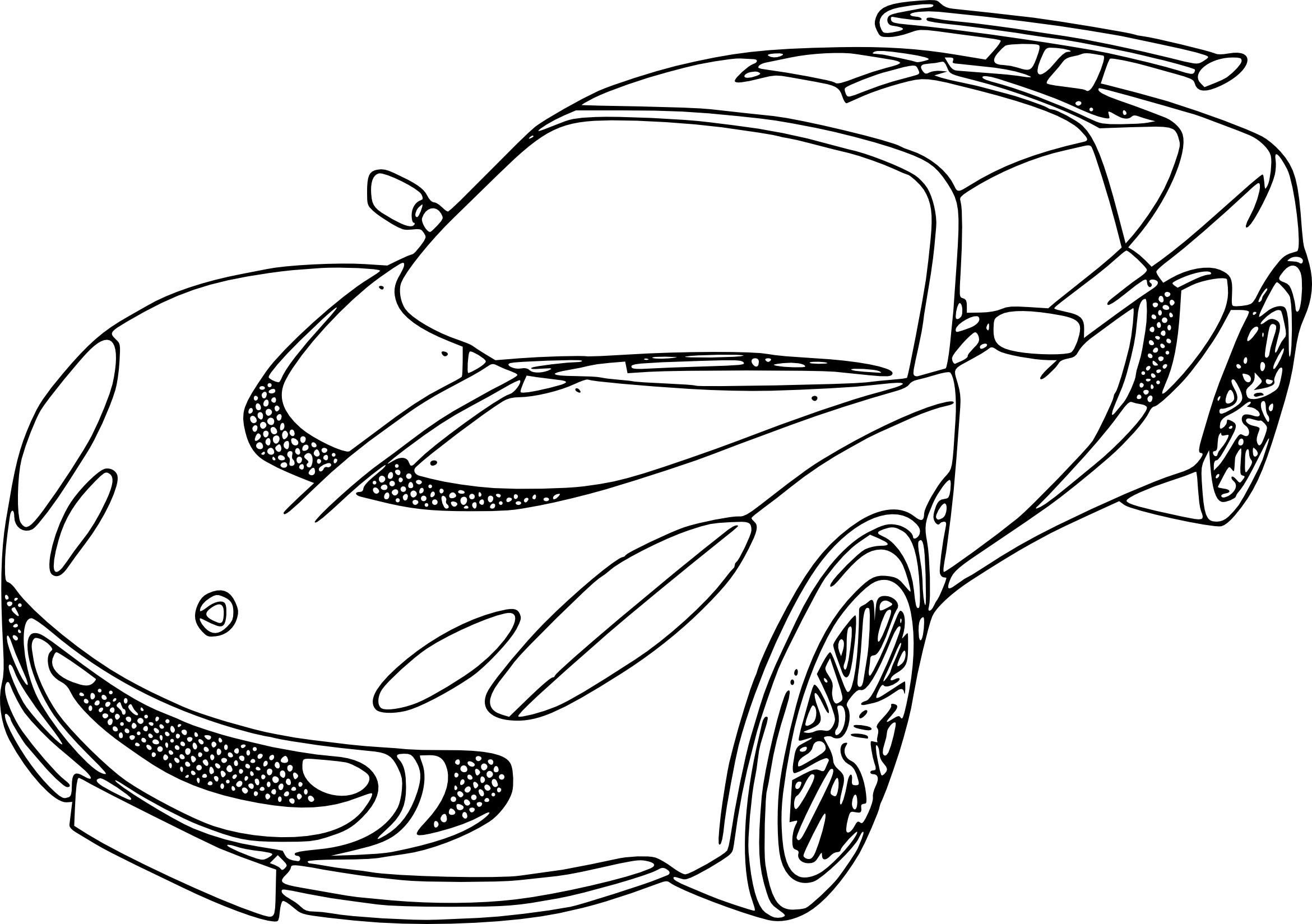 Coloriage Voiture De Sport Thebarricadeco - Voiture de course à imprimer
