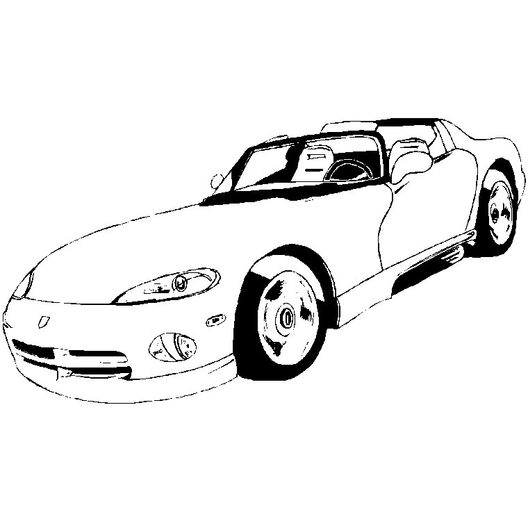 Coloriage Voiture De Sport - Voiture à imprimer