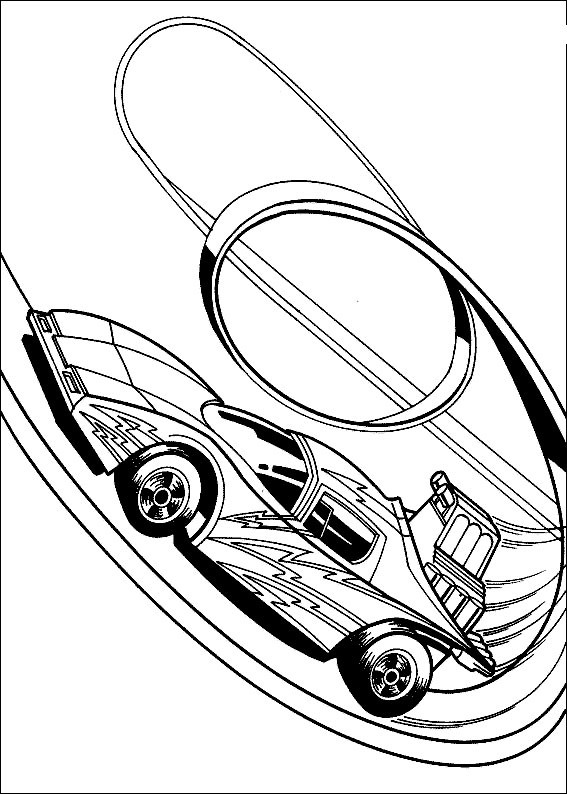Coloriage Voiture Hot Wheels - Voiture à imprimer