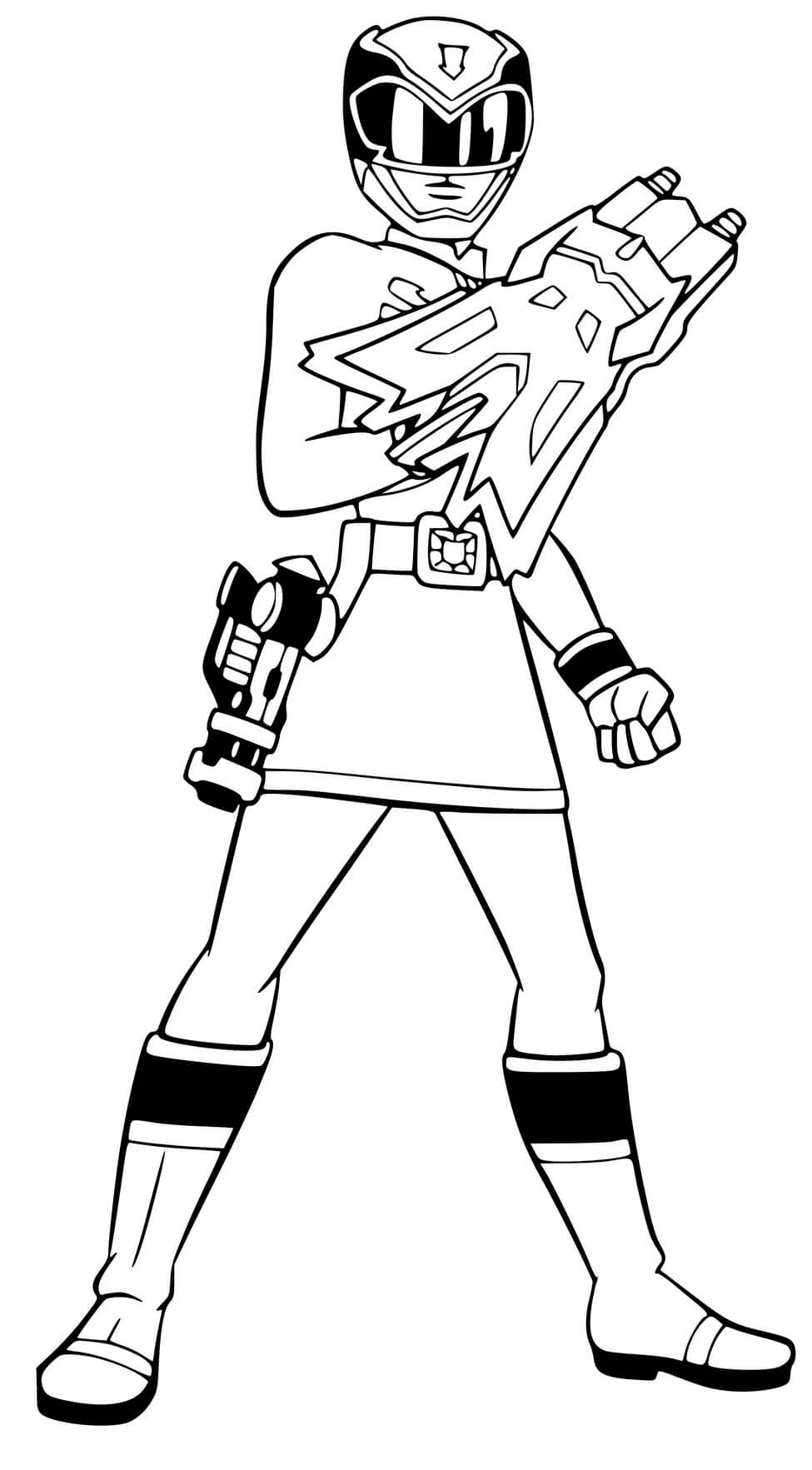 Coloriage Woman Power Rangers Turbo - Power rangers à imprimer