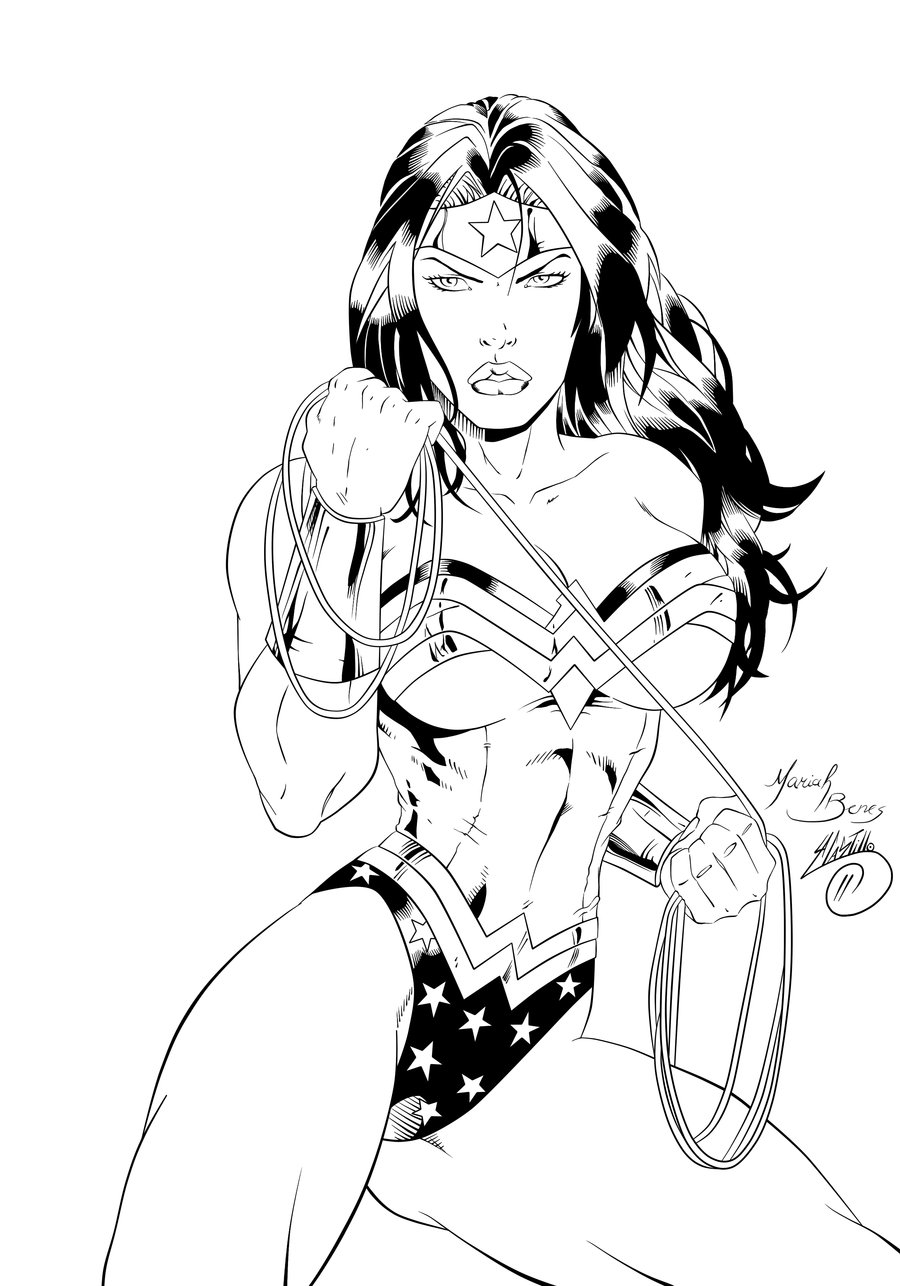 Coloriage Wonder Woman 2017 By Swave18 Dc Comics - Wonder woman à imprimer