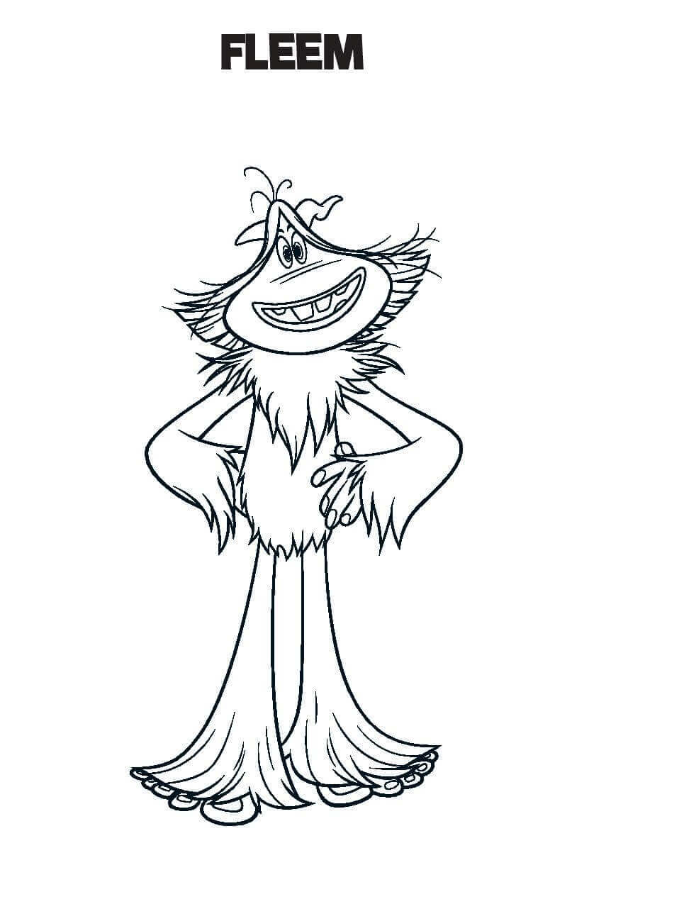 Coloriage Yeti Et Compagnie Fleem - Yeti et compagnie à imprimer