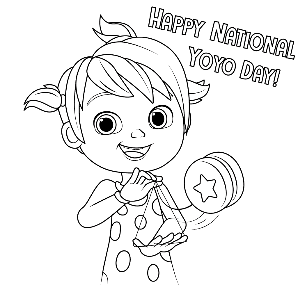 Coloriage Yoyo La Sœur De Jj Cocomelon - Cocomelon à imprimer