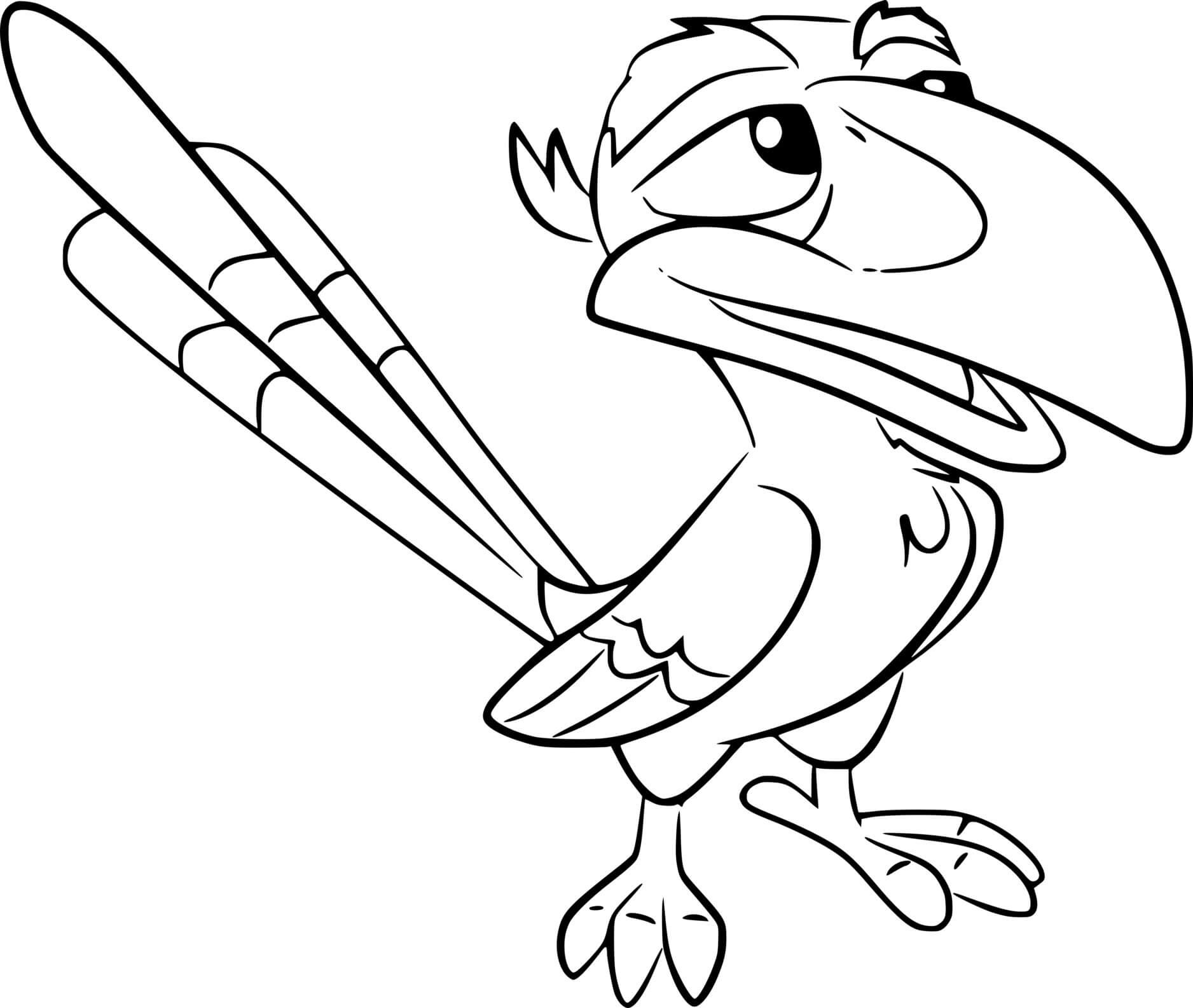 Coloriage Zazu - La Garde du Roi Lion - La Garde du Roi lion à imprimer