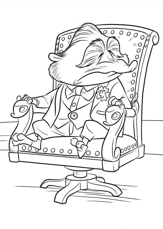 Coloriage Judy Hopps explorant la ville de Zootopie - Zootopie à imprimer